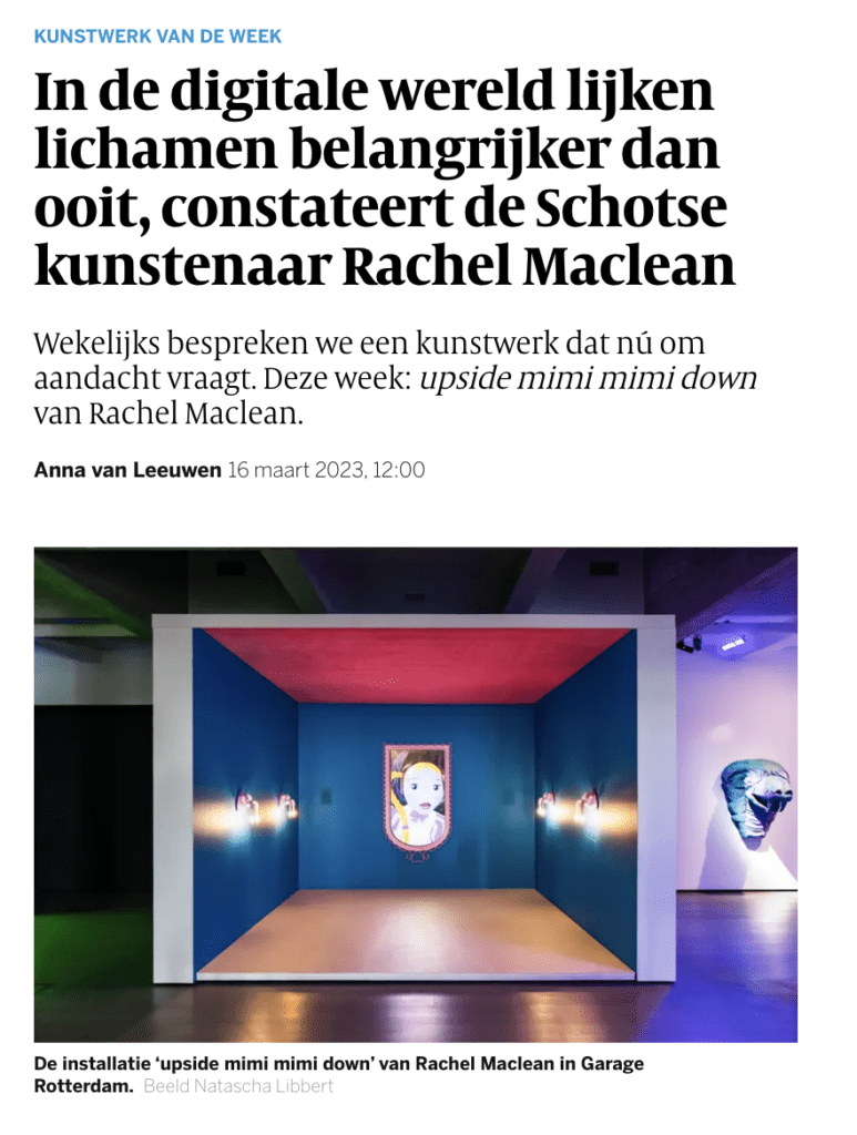 Art Central in Volkskrant 16-03-2023