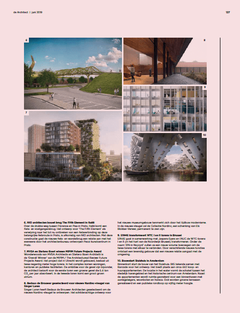 Publicatie Nio Architecten, DeArchitect 2019